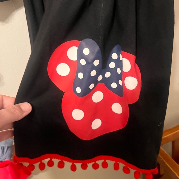 Black Dress with Red Polka Dot Mushroom Design - Picture 2 of 3